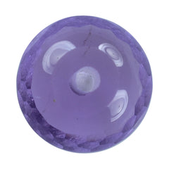 BRAZIL AMETHYST CUT ROUNDEL (LITE) (FULL DRILL) 7.50X7.50 MM 1.40 Cts.