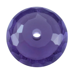 BRAZIL AMETHYST CUT ROUNDEL (DARK) FULL DRILL 7.50X7.50 MM 1.42 Cts.