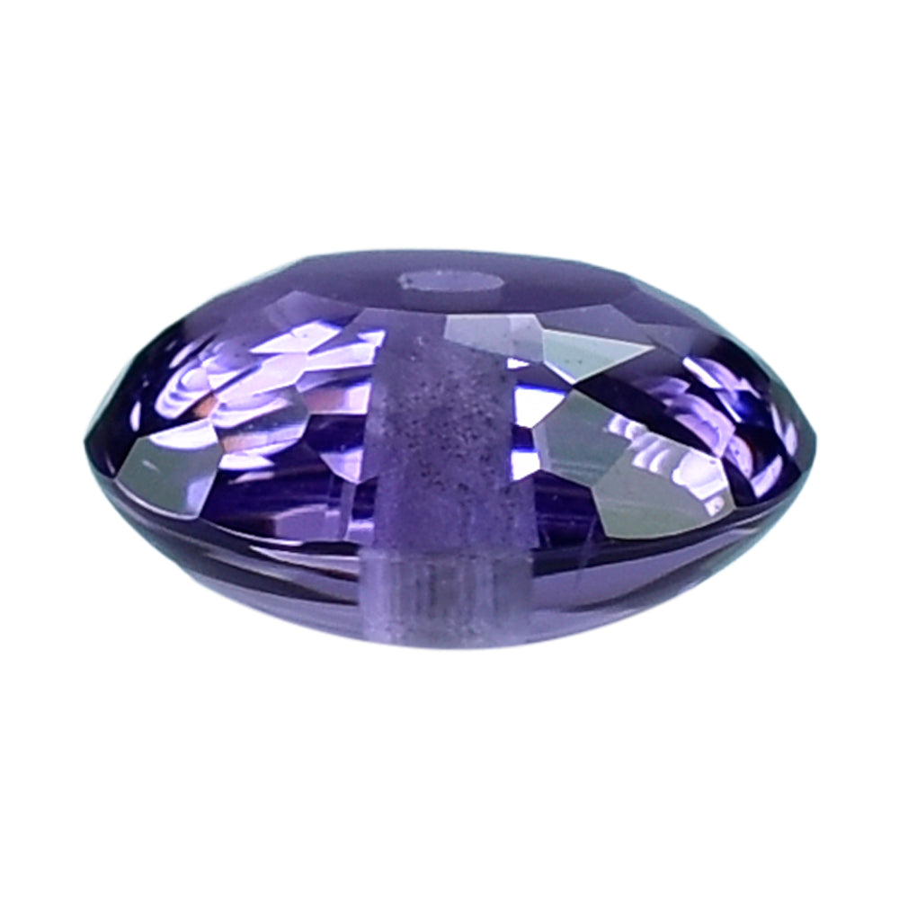 BRAZIL AMETHYST CUT ROUNDEL (DARK) FULL DRILL 7.50X7.50 MM 1.42 Cts.