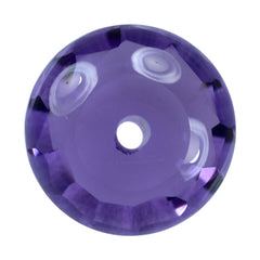 BRAZIL AMETHYST CUT ROUNDEL (DARK) FULL DRILL 7.50X7.50 MM 1.42 Cts.