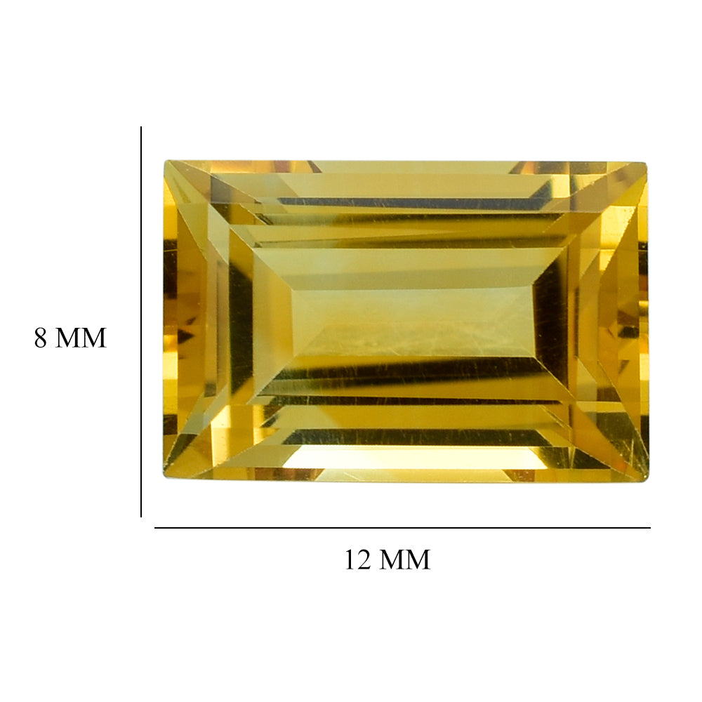 CITRINE CUT BAGUETTES 12X8MM 4.45 Cts.