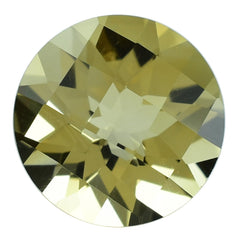 YELLOW CITRINE CHECKER CUT ROUND 12.00MM 5.27 Cts.