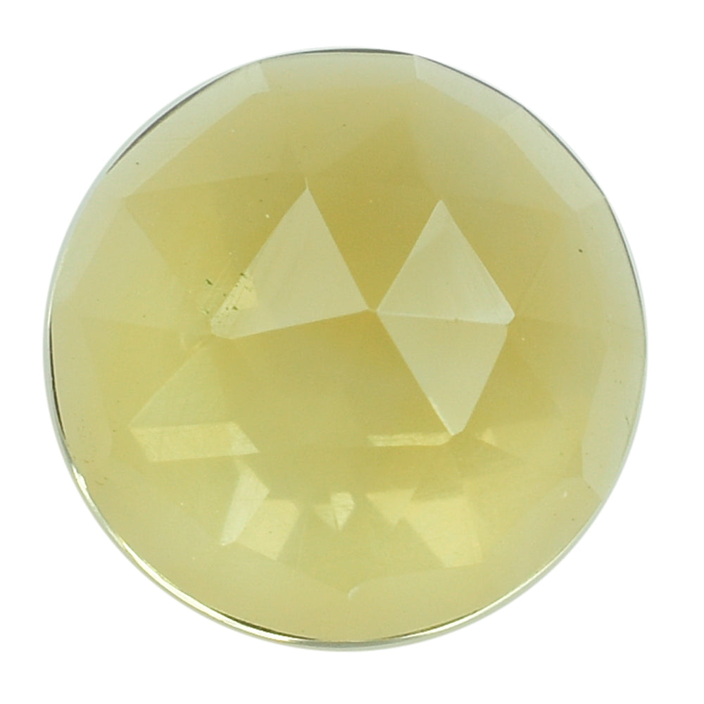 YELLOW CITRINE ROSE CUT ROUND CAB 9.00MM 2.18 Cts.