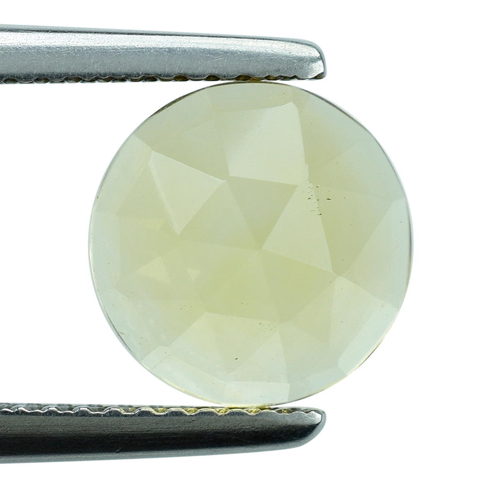 YELLOW CITRINE ROSE CUT ROUND CAB 9.00MM 2.18 Cts.