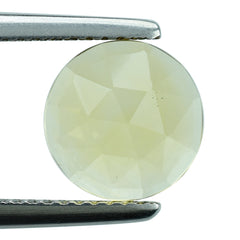 YELLOW CITRINE ROSE CUT ROUND CAB 9.00MM 2.18 Cts.