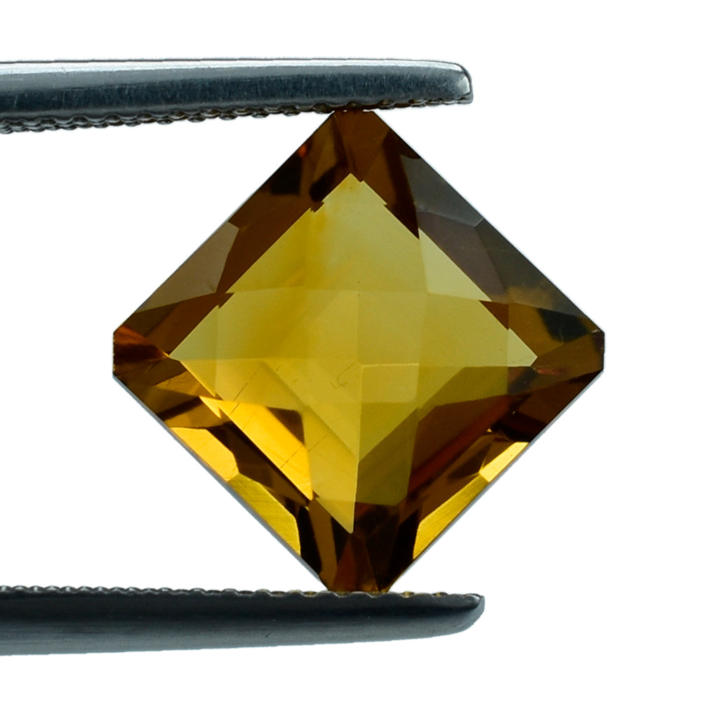 ORANGE CITRINE CHECKER CUT SQUARE - OCTAGON 10.00MM 4.46 Cts.