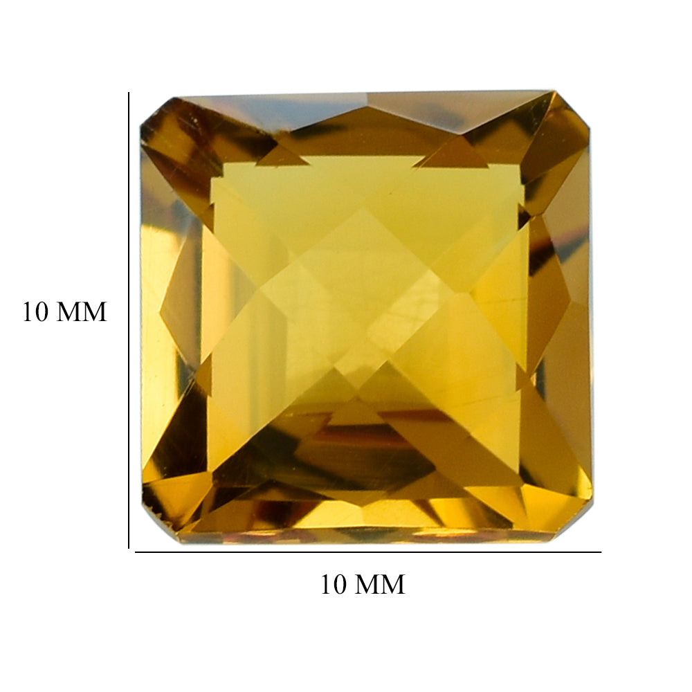 ORANGE CITRINE CHECKER CUT SQUARE - OCTAGON 10.00MM 4.46 Cts.