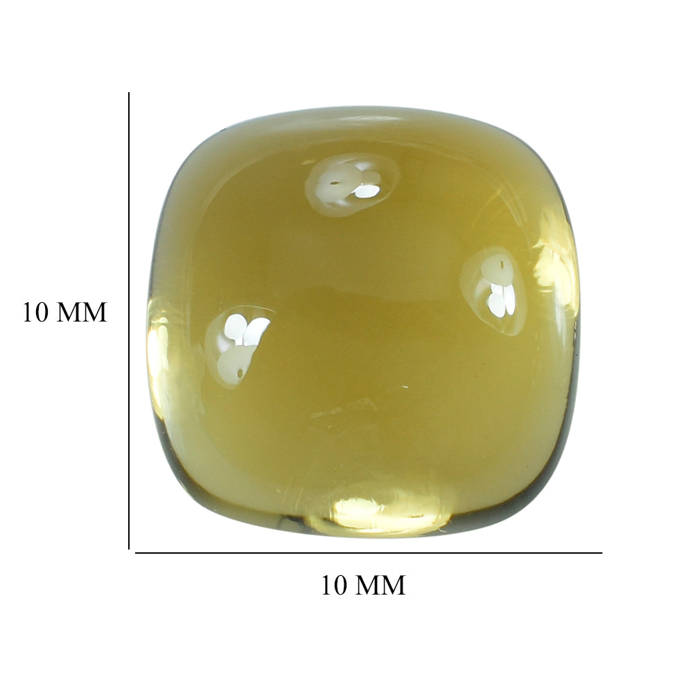 CITRINE CUSHION CAB (C-3/CLEAN) 10.00MM 4.32 Cts.