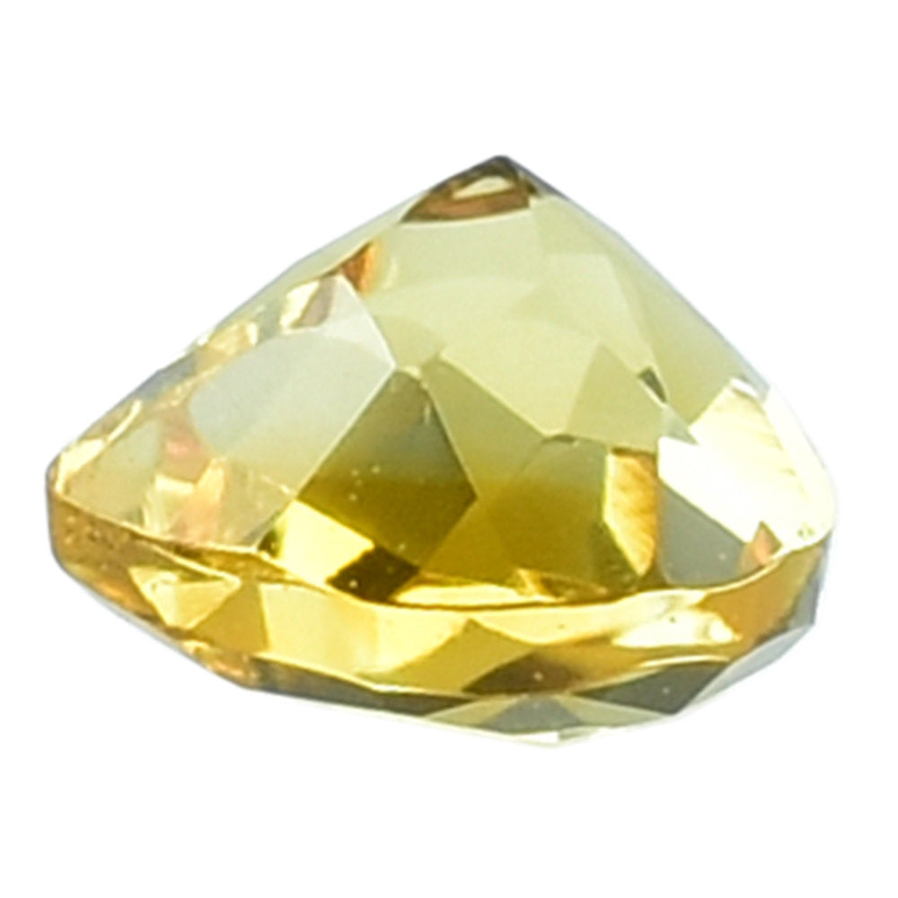 GOLDEN CITRINE CHECKER CUT HEART 5.00MM 0.45 Cts.