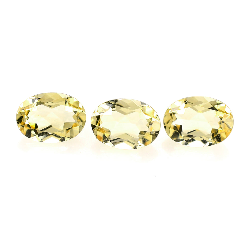 YELLOW CITRINE CUT OVAL 7X5MM 0.75 Cts.