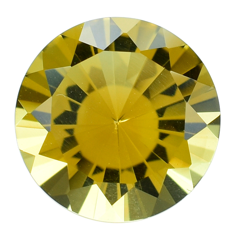 CITRINE DIAMOND CUT ROUND 12.00MM 5.30 Cts.
