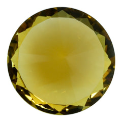 CITRINE DIAMOND CUT ROUND 12.00MM 5.30 Cts.