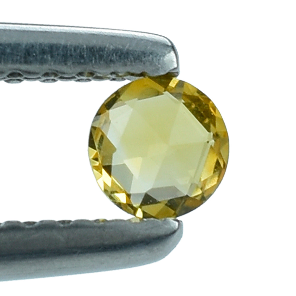 CITRINE ROSE CUT BRIOLETTE ROUND 3.50MM 0.16 Cts.