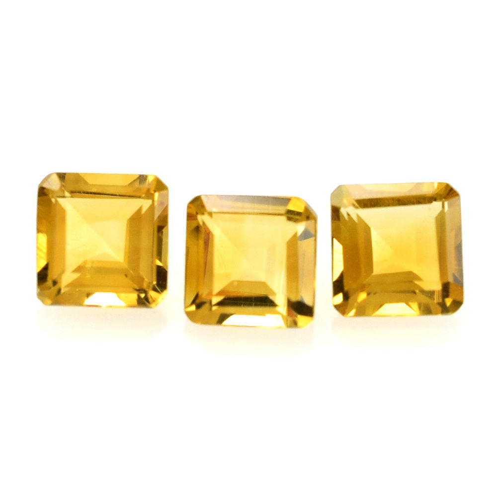 CITRINE CUT SQUARE - OCTAGON (C-1) 4.00MM 0.33 Cts.