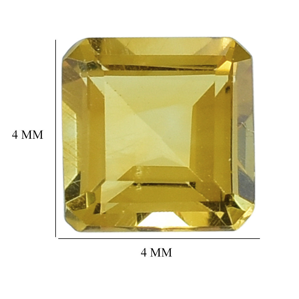 CITRINE CUT SQUARE - OCTAGON (C-1) 4.00MM 0.33 Cts.