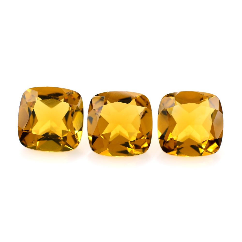 ORANGE CITRINE CUT CUSHION 9.00MM 2.82 Cts.