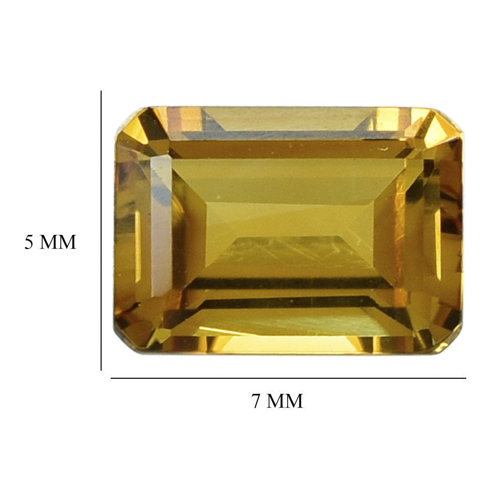 CITRINE CUT OCTAGON 7X5MM 1.08 Cts.