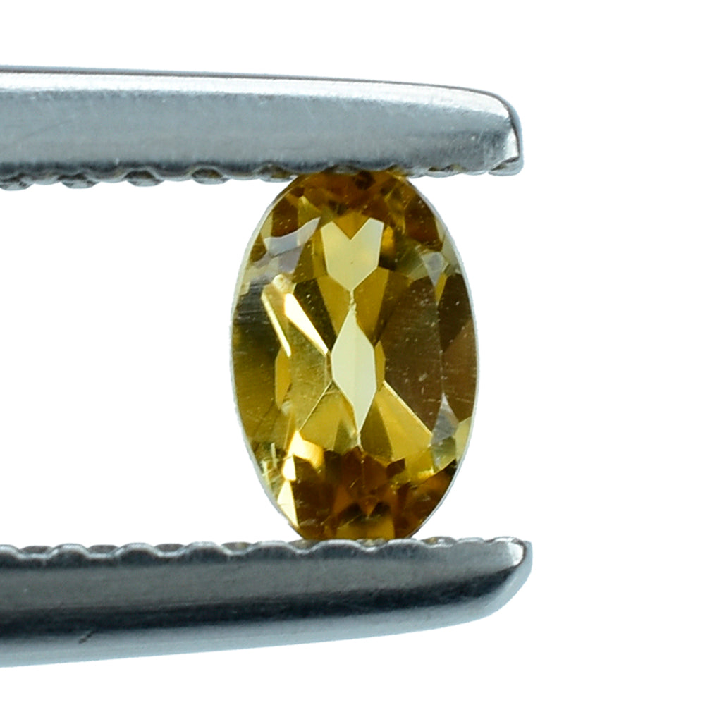 YELLOW CITRINE CUT OVAL 5X3MM 0.26 Cts.