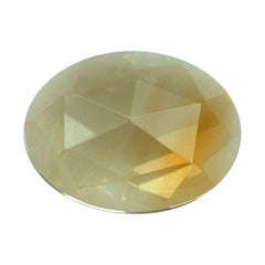 YELLOW CITRINE ROSE CUT OVAL CAB (SI) 8X6MM 1.07 Cts.