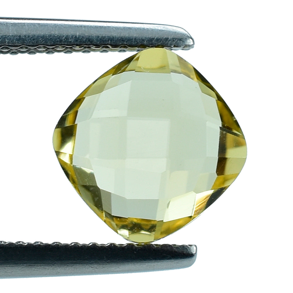YELLOW CITRINE BRIOLETTE (C-3/CLEAN) CUSHION 8.00MM 2.09 Cts.
