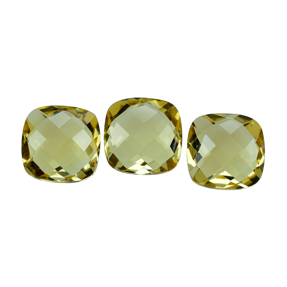 YELLOW CITRINE BRIOLETTE (C-3/CLEAN) CUSHION 8.00MM 2.09 Cts.