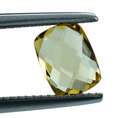YELLOW CITRINE BRIOLETTE CUSHION 8X6MM 1.39 Cts.