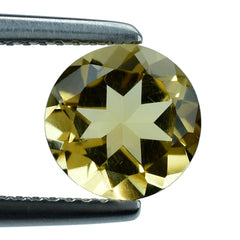 YELLOW CITRINE (LITE YELLOW) CUT ROUND 8.00MM 1.70 Cts.