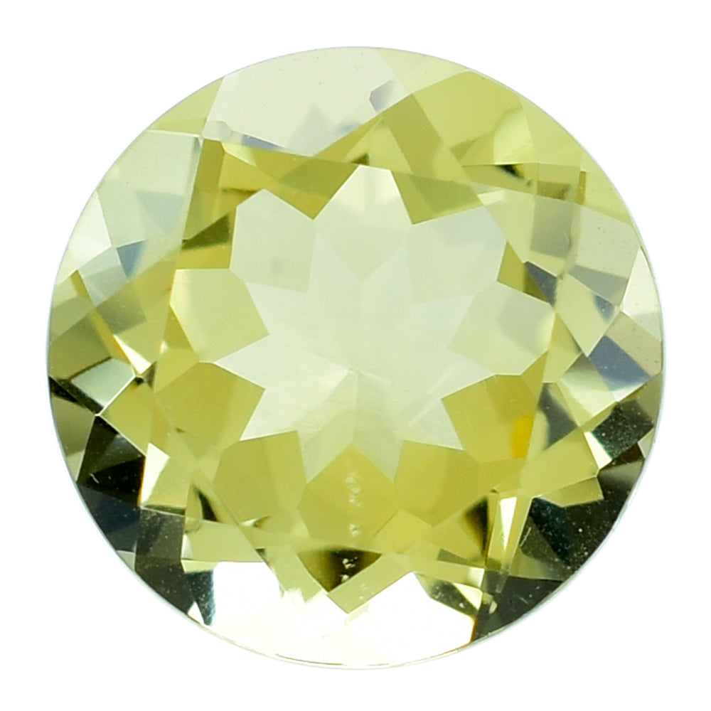 YELLOW CITRINE (LITE YELLOW) CUT ROUND 10.00MM 3.40 Cts.