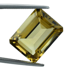 GOLDEN CITRINE CUT OCTAGON 20X15MM 20.48 Cts.