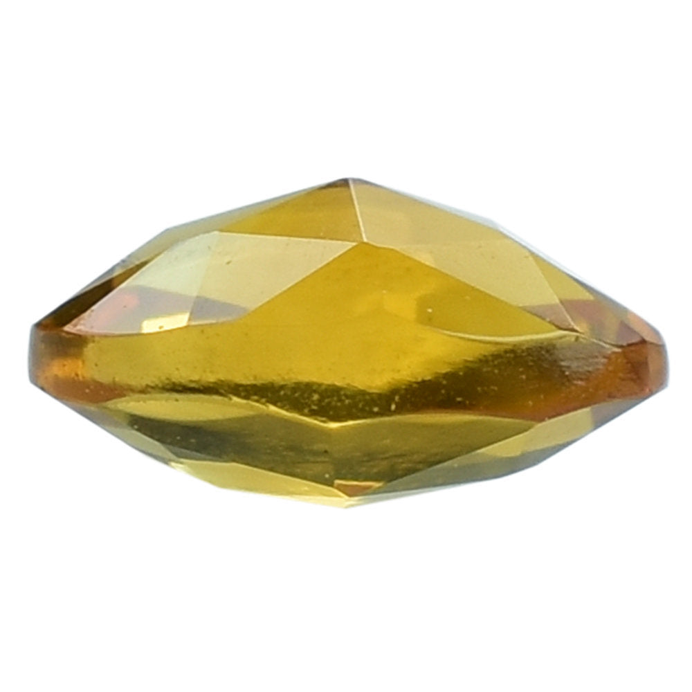 TOP GOLDEN CITRINE ROSE CUT BRIOLETTE OVAL 5X3MM 0.24 Cts.