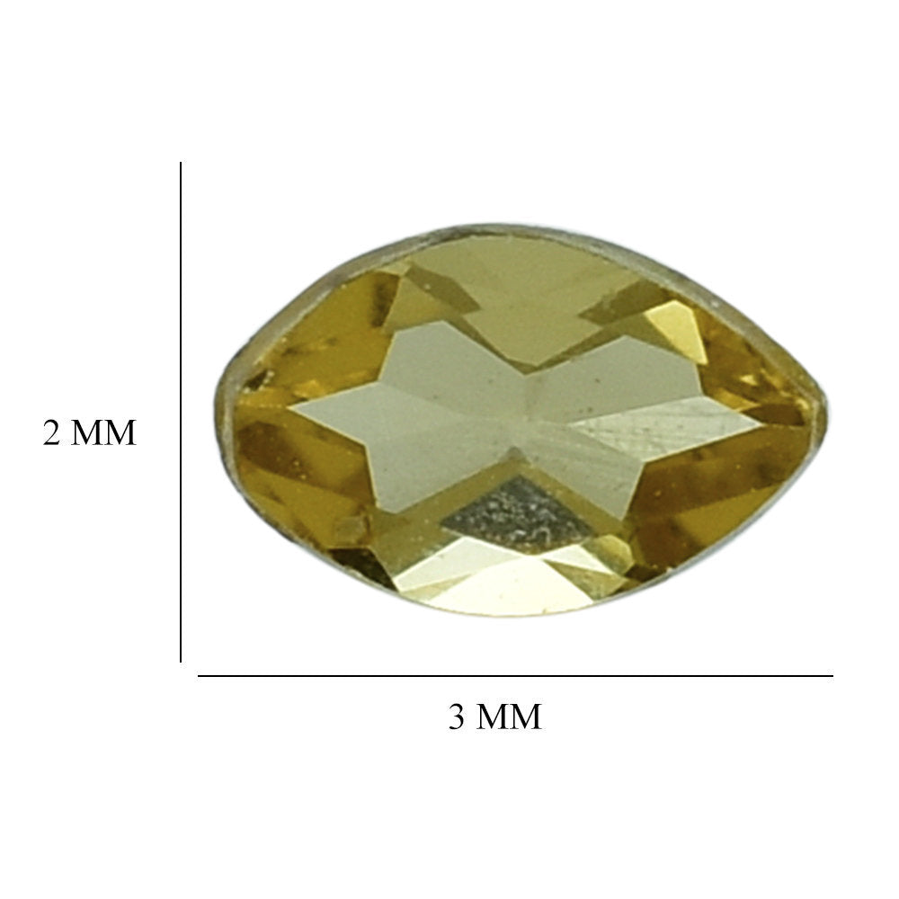 GOLDEN CITRINE CUT MARQUISE 3X2MM 0.04 Cts.