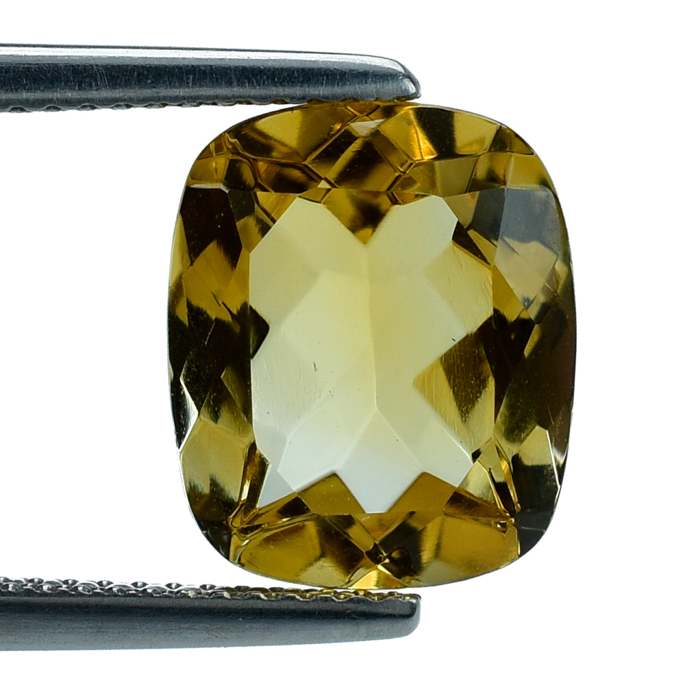 GOLDEN CITRINE CUT CUSHION 12X10MM 4.70 Cts.