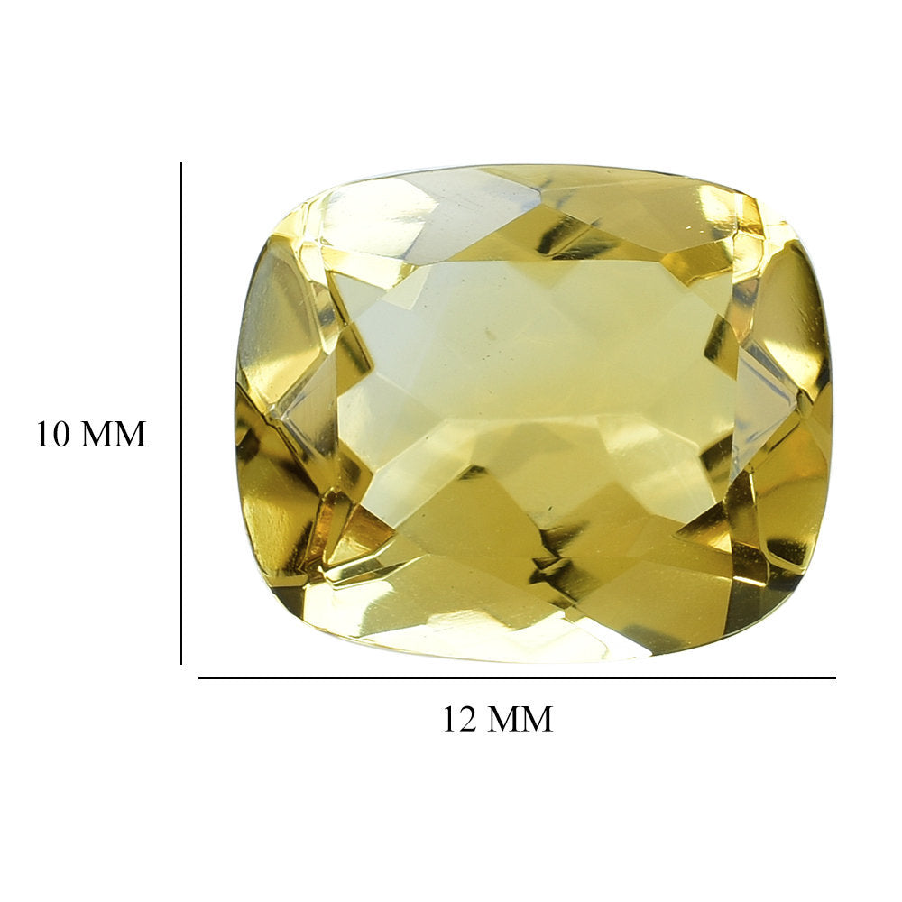 GOLDEN CITRINE CUT CUSHION 12X10MM 4.70 Cts.