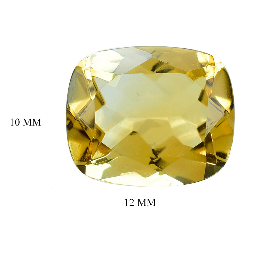 GOLDEN CITRINE CUT CUSHION 12X10MM 4.70 Cts.