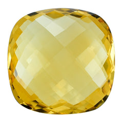 GOLDEN CITRINE BRIOLETTE CUSHION 18.00MM 17.06 Cts.