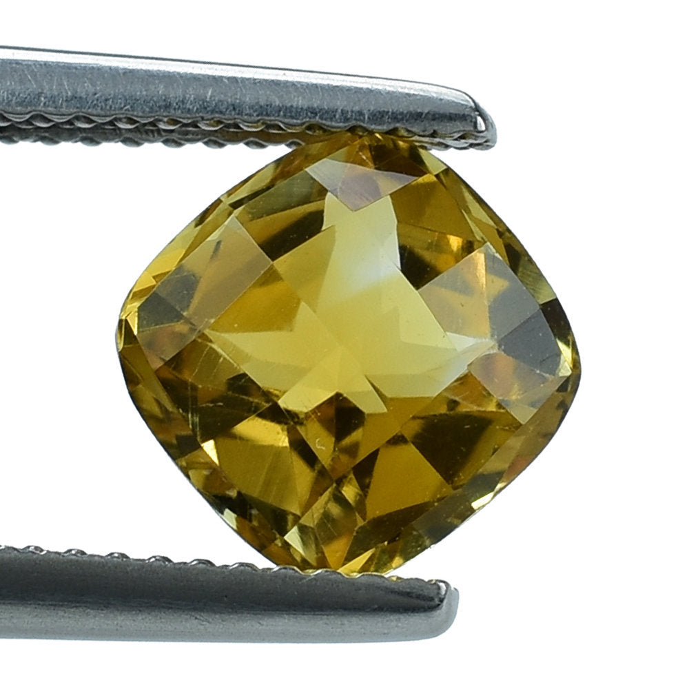 CITRINE CHESS CUT CUSHION 8MM 2.24 Cts.