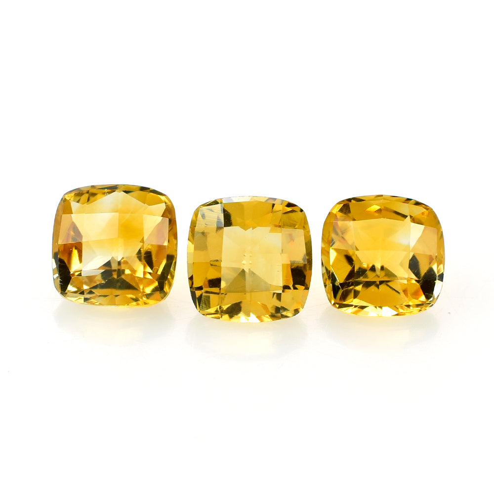 CITRINE CHESS CUT CUSHION 8MM 2.24 Cts.