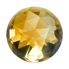 CITRINE (GOLDEN) HIGH DOME ROSE CUT ROUND (DES#17) (SUPER) 12MM 6.41 Cts.