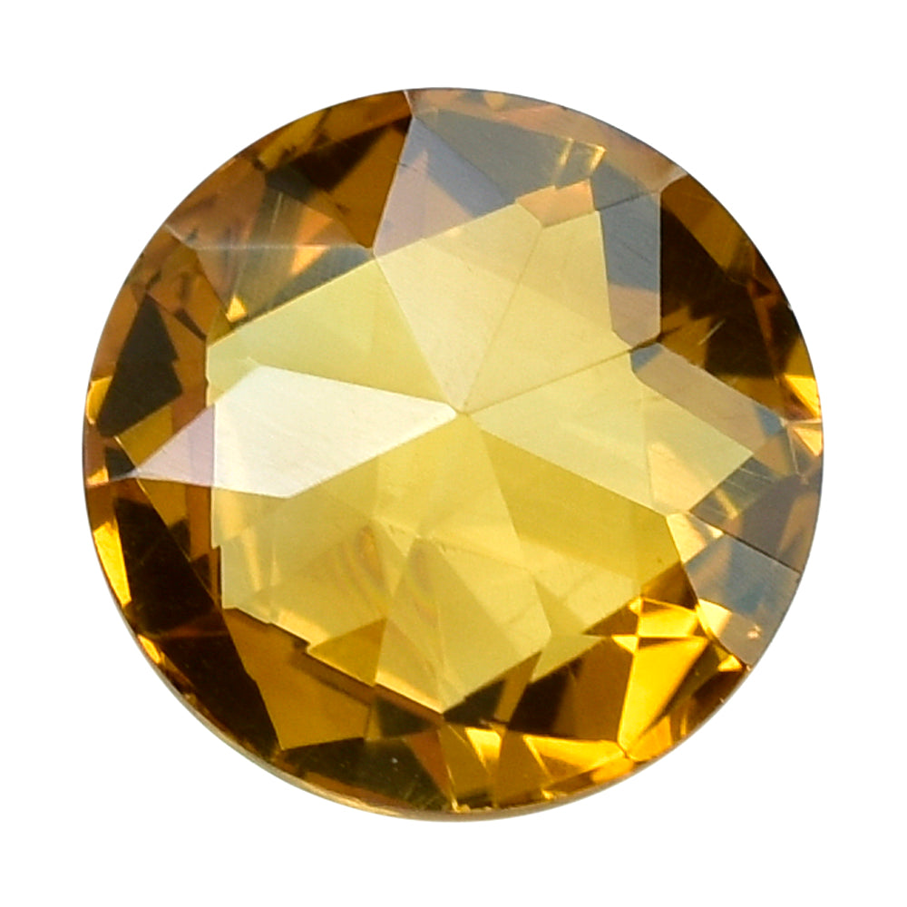 CITRINE (GOLDEN) HIGH DOME ROSE CUT ROUND (DES#17) (SUPER) 12MM 6.41 Cts.