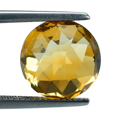 CITRINE (GOLDEN) HIGH DOME ROSE CUT ROUND (DES#17) (SUPER) 12MM 6.41 Cts.