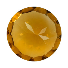 CITRINE (GOLDEN) CONCAVE CUT ROUND (DES#45) (SUPER EXTRA) 8MM 1.63 Cts.
