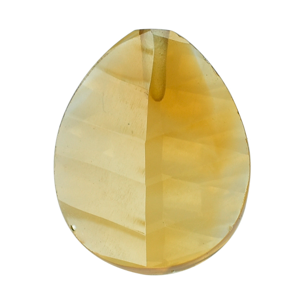 CITRINE (GOLDEN) CONCAVE LEAF (DES#65) (C-2) 11X9MM 2.36 Cts.