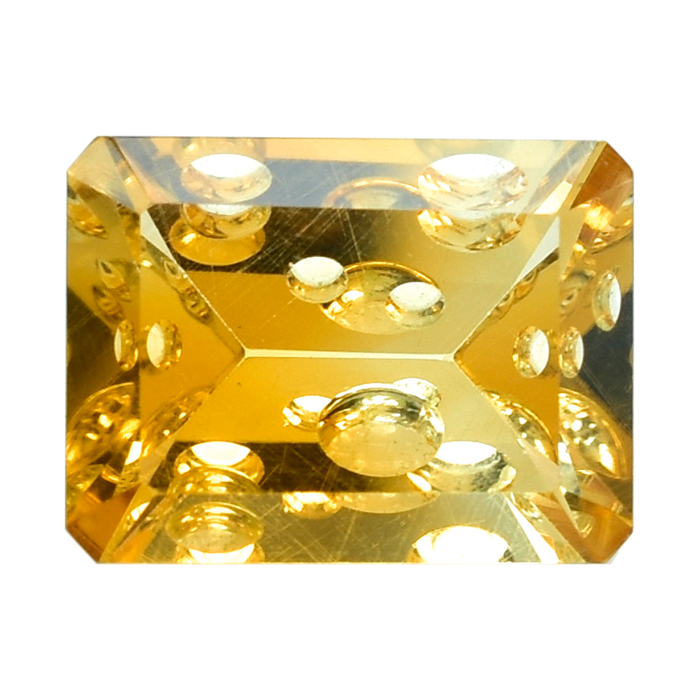 CITRINE (GOLDEN) SUPER BUBBLE OCTAGON (DES#116) (C-2) 16X12MM 10.35 Cts.