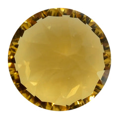 CITRINE (GOLDEN) CONCAVE CUT ROUND (DES#45) (C-2) 9MM 2.60 Cts.
