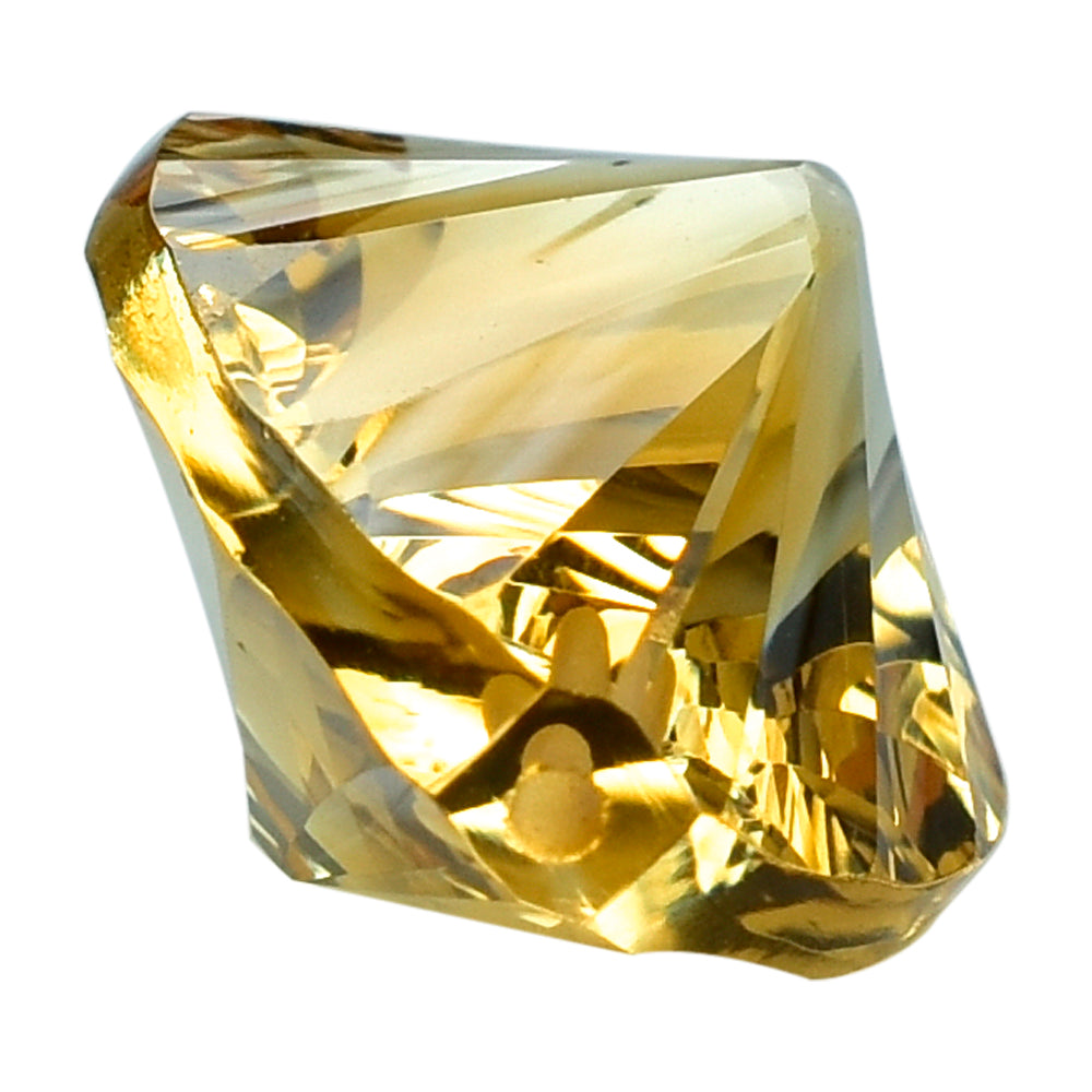 CITRINE (GOLDEN) CONCAVE BRIOLETTE PEAR (DES#14) (HALF DRILL) (C-1) 16X12MM 8.26 Cts.