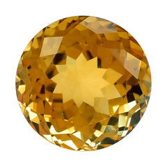 CITRINE (GOLDEN) PORTUGUESE CUT ROUND (DES#34) (C-1) 10MM 4.95 Cts.