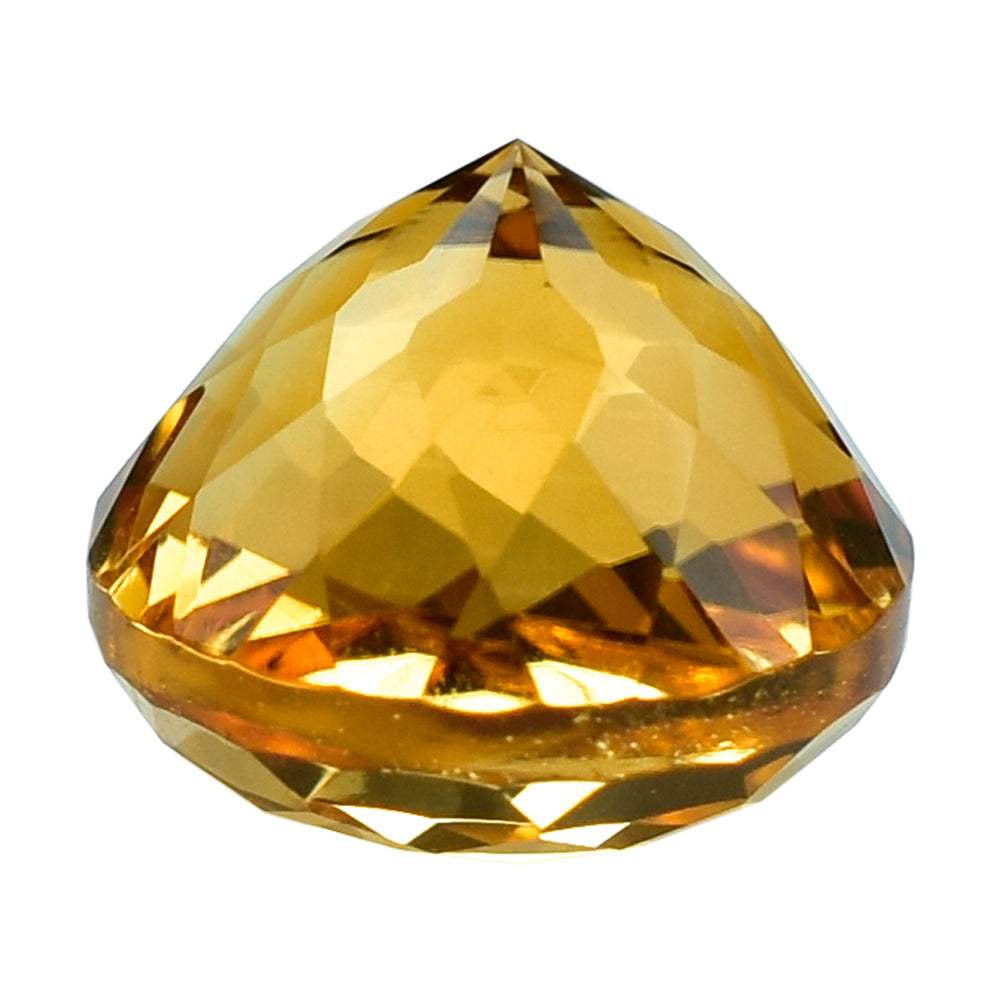 CITRINE (GOLDEN) PORTUGUESE CUT ROUND (DES#34) (C-1) 10MM 4.95 Cts.
