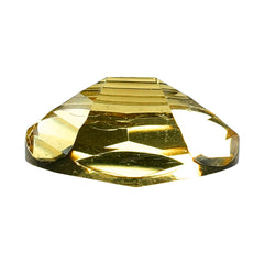 CITRINE (GOLDEN) SWIRL CUT HEXAGON (CONCAVE OVAL (DES#87) (C-2) 14X10MM 4.65 Cts.