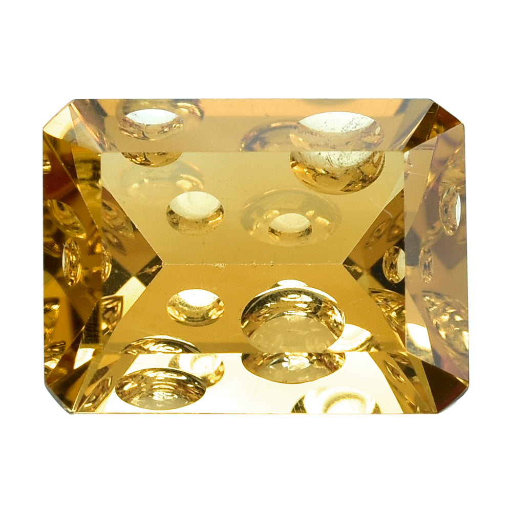 CITRINE (GOLDEN) SUPER BUBBLE OCTAGON (DES#116) (C-1) 16X12MM 9.50 Cts.