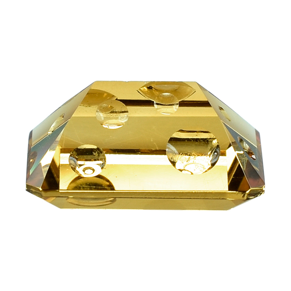 CITRINE (GOLDEN) SUPER BUBBLE OCTAGON (DES#116) (C-1) 16X12MM 9.50 Cts.